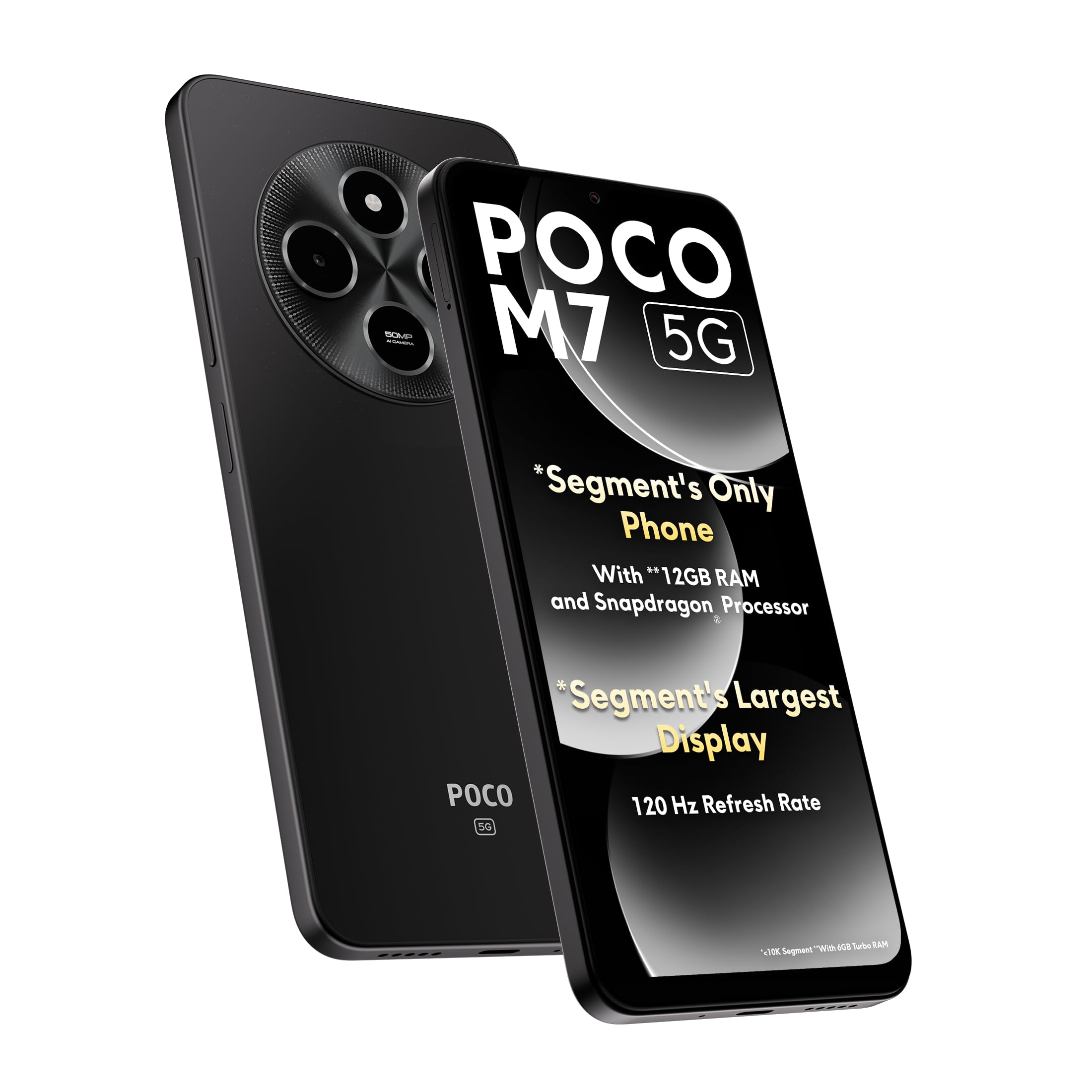 POCO M7 5G, Satin Black (6GB, 128GB) : Amazon.in: Electronics